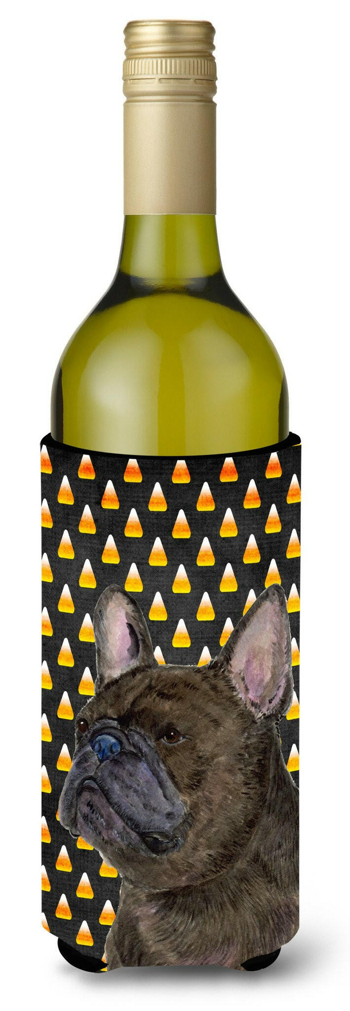 French Bulldog   Halloween Portrait Wine Bottle Beverage Insulator Beverage Insulator Hugger SS4312LITERK by Caroline&#39;s Treasures