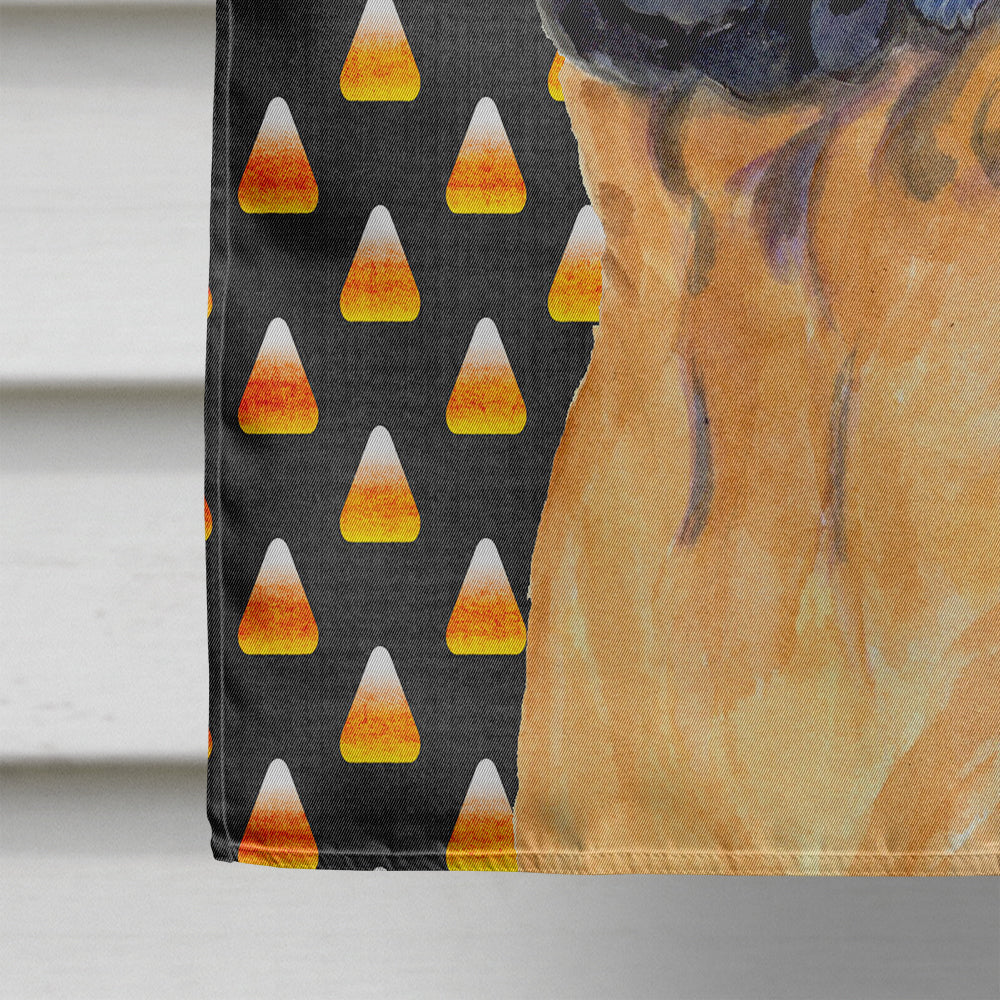 Mastiff Candy Corn Halloween Portrait Flag Canvas House Size