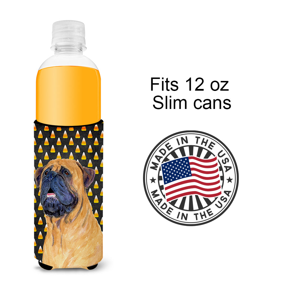 Mastiff Candy Corn Halloween Portrait Ultra Beverage Insulators for slim cans SS4313MUK.