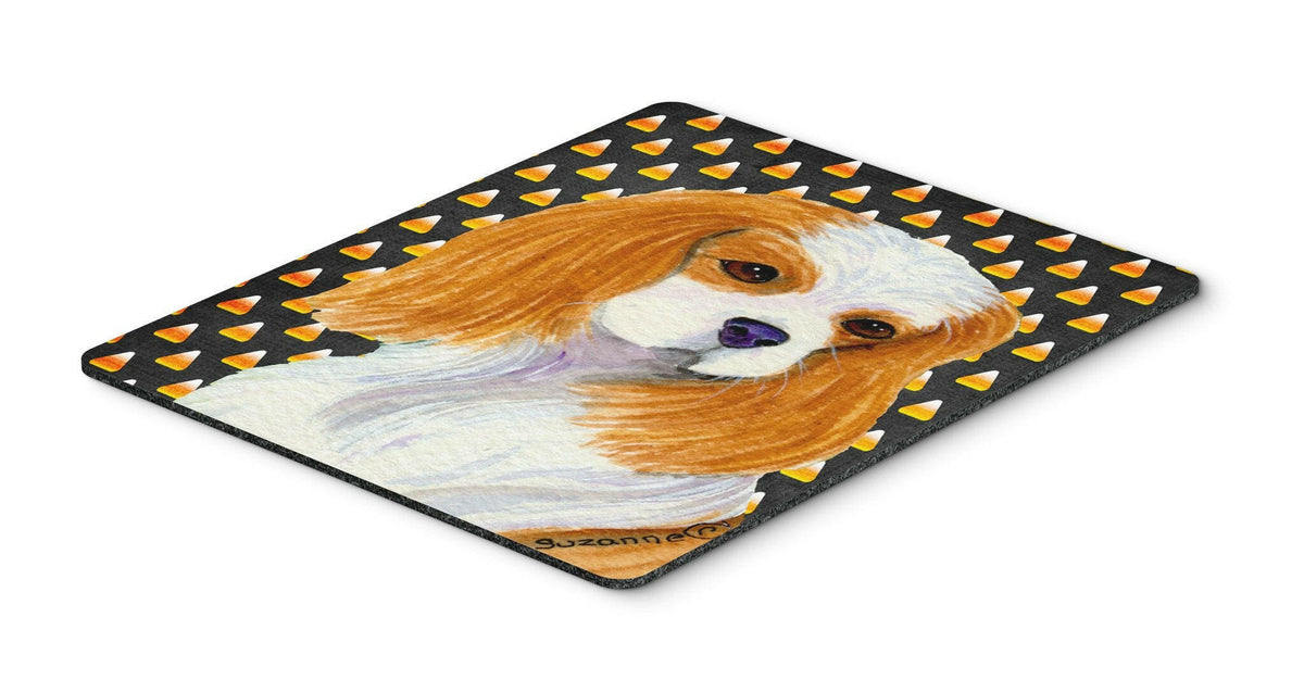 Cavalier Spaniel Candy Corn Halloween Portrait Mouse Pad, Hot Pad or Trivet by Caroline&#39;s Treasures