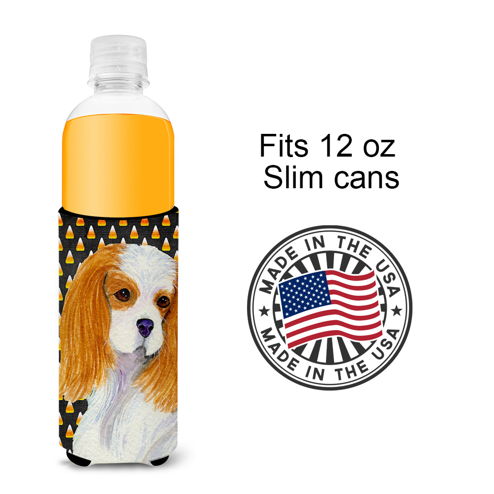 Cavalier Spaniel Candy Corn Halloween Portrait Ultra Beverage Insulators for slim cans SS4320MUK