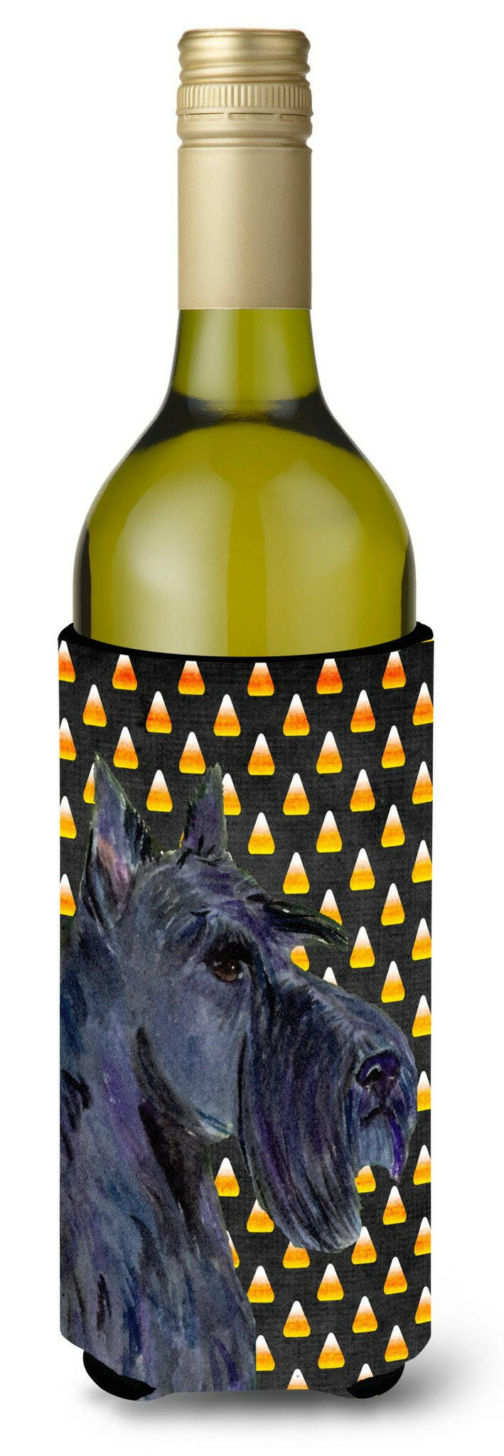 Scottish Terrier Halloween Portrait Wine Bottle Beverage Insulator Beverage Insulator Hugger SS4322LITERK by Caroline's Treasures
