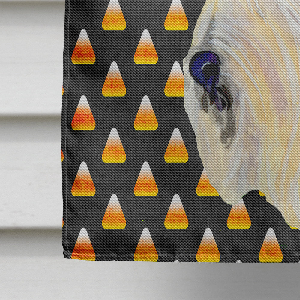 Scottish Terrier Wheaten Candy Corn Halloween Portrait Flag Canvas House Size