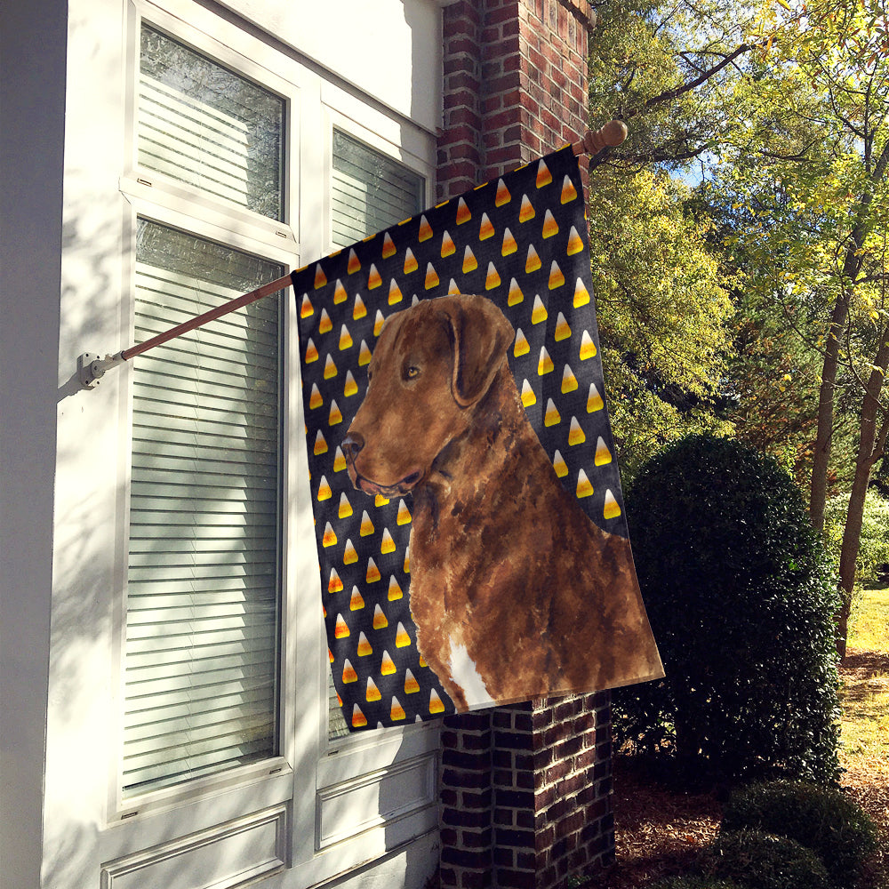 Chesapeake Bay Retriever Wheaten Candy Corn Halloween  Flag Canvas House Size