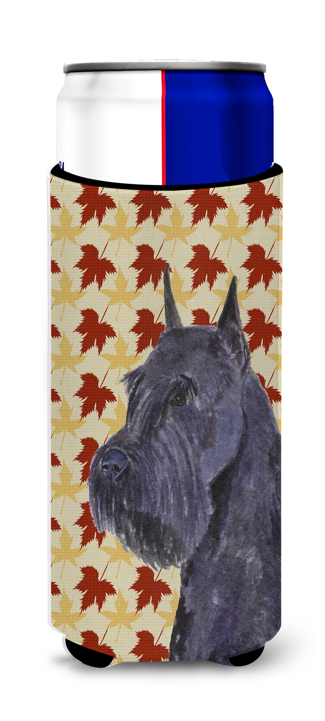 Schnauzer Giant Fall Leaves Portrait Ultra Beverage Insulators for slim cans SS4333MUK