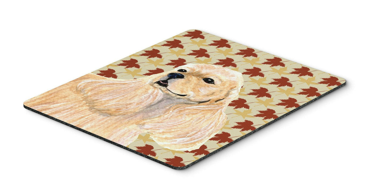 Cocker Spaniel Fall Leaves Portrait Mouse Pad, Hot Pad or Trivet by Caroline&#39;s Treasures