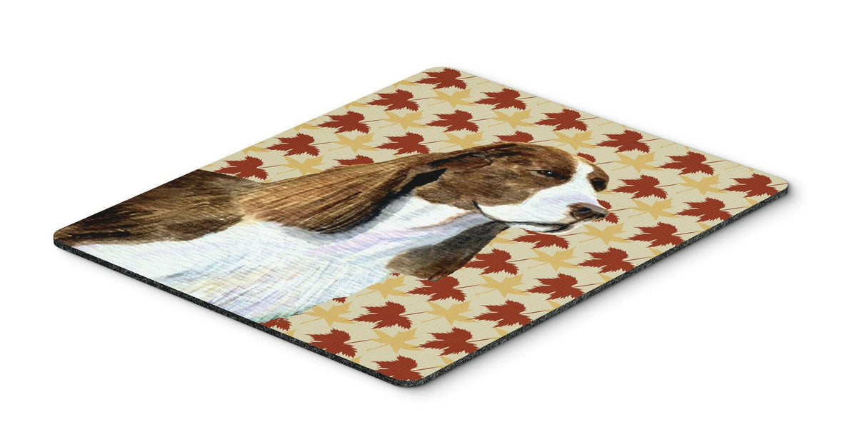 Springer Spaniel Fall Leaves Portrait Mouse Pad, Hot Pad or Trivet by Caroline&#39;s Treasures