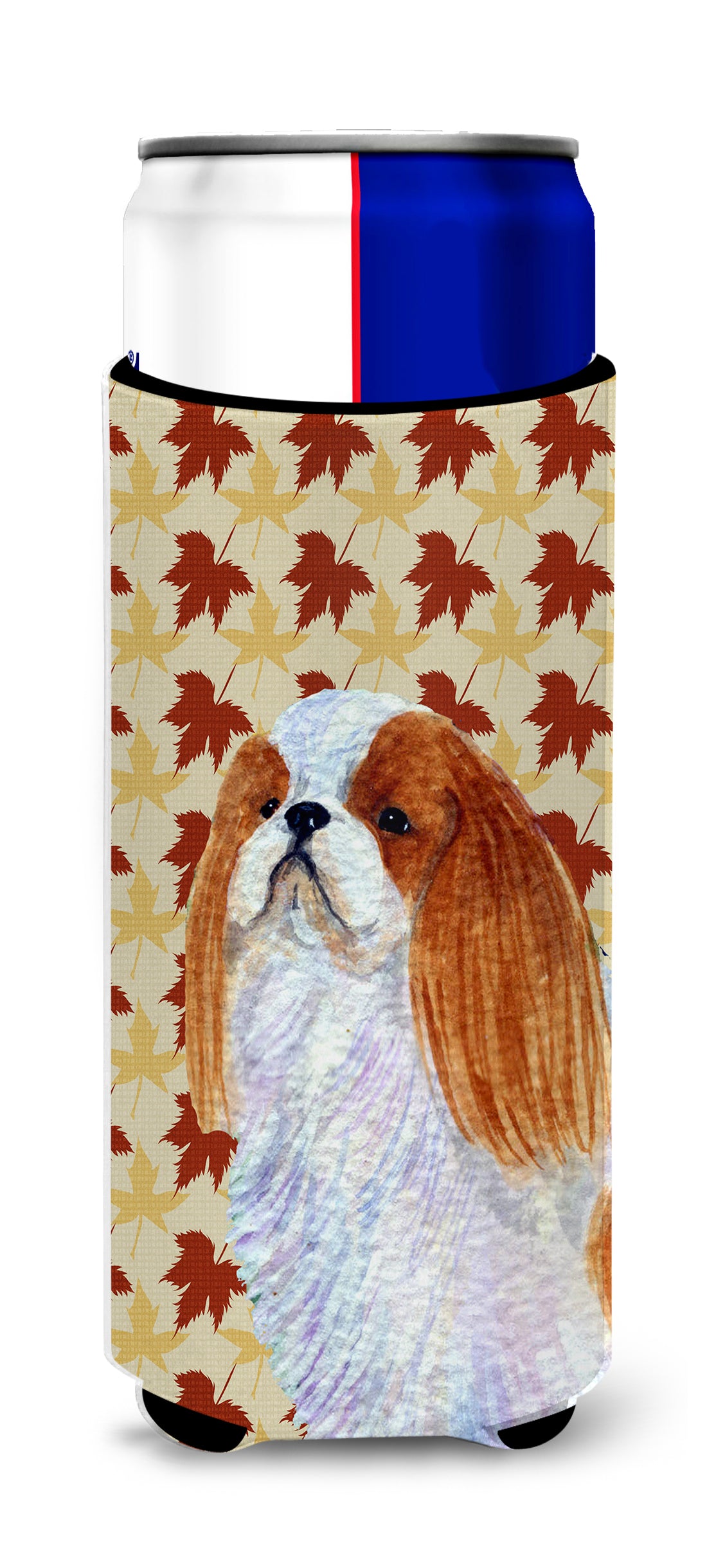 English Toy Spaniel Fall Leaves Portrait Ultra Beverage Insulators for slim cans SS4349MUK