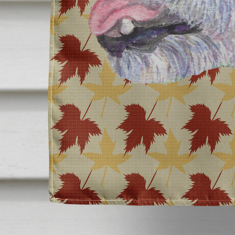 Jack Russell Terrier Fall Leaves Portrait Flag Canvas House Size  the-store.com.