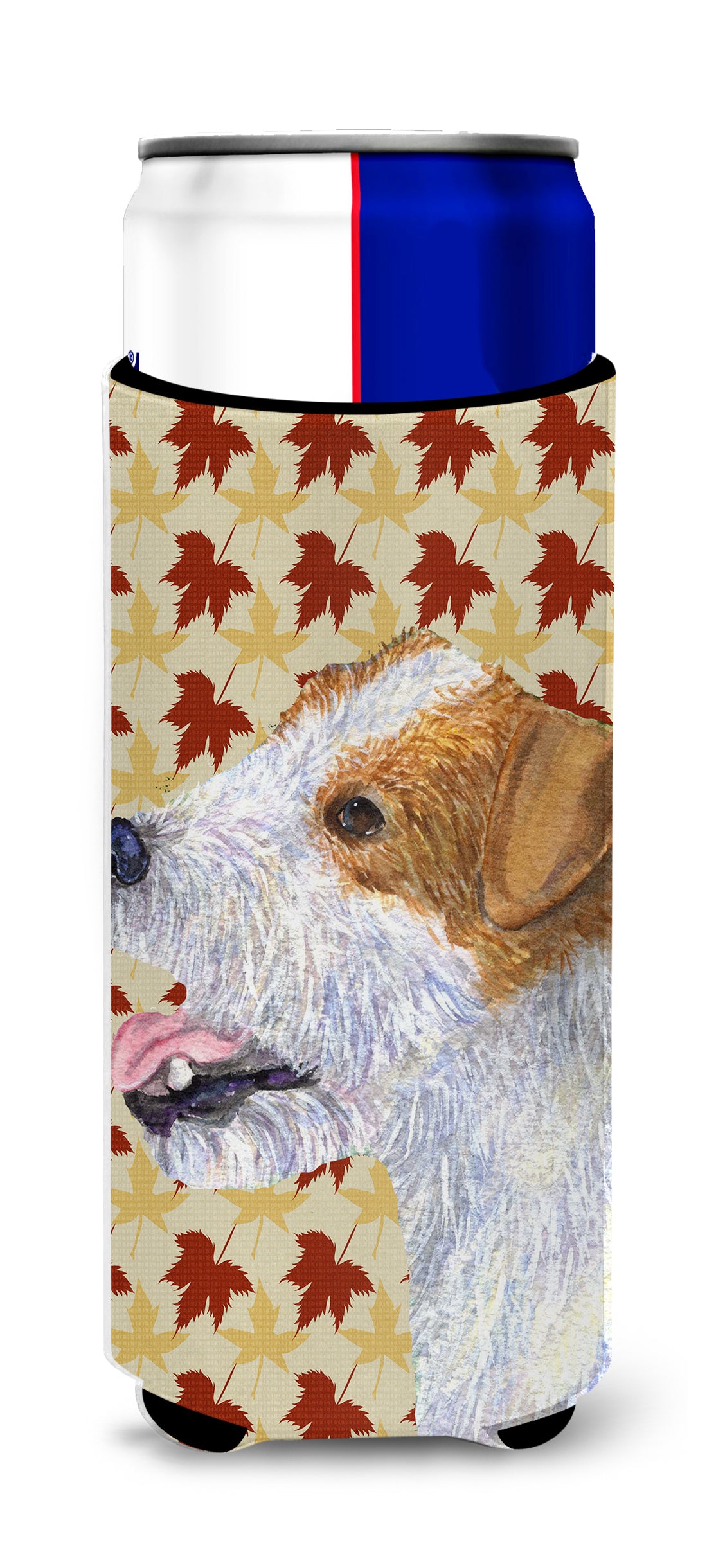 Jack Russell Terrier Fall Leaves Portrait Ultra Beverage Insulators for slim cans SS4352MUK
