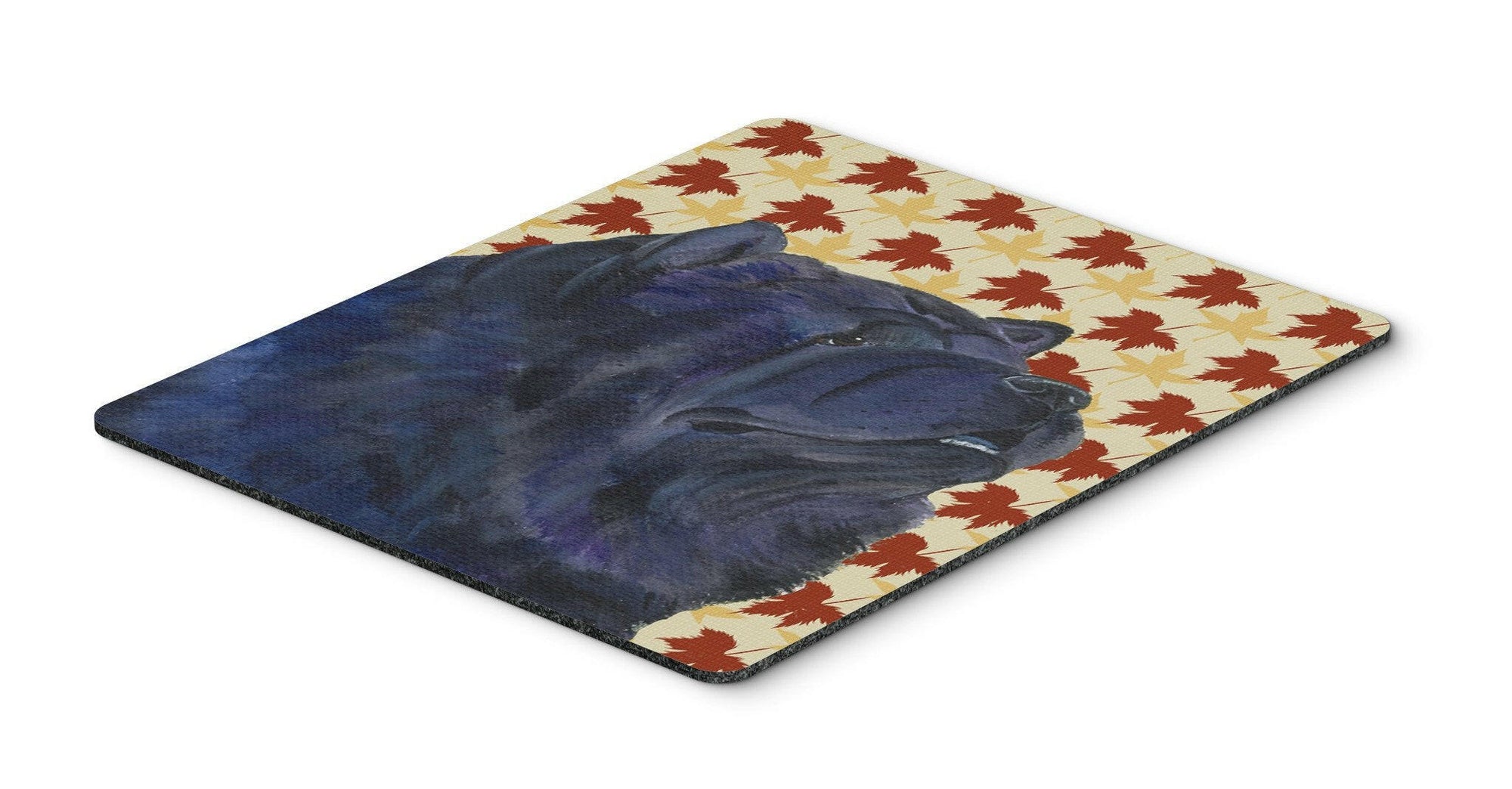 Chow Chow Fall Leaves Portrait Mouse Pad, Hot Pad or Trivet by Caroline's Treasures