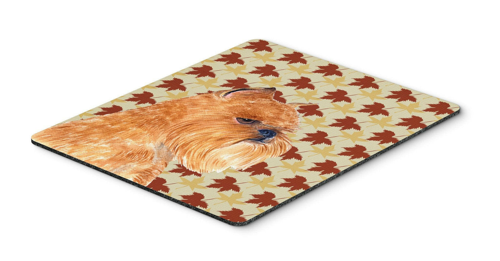 Brussels Griffon Fall Leaves Portrait Mouse Pad, Hot Pad or Trivet by Caroline's Treasures