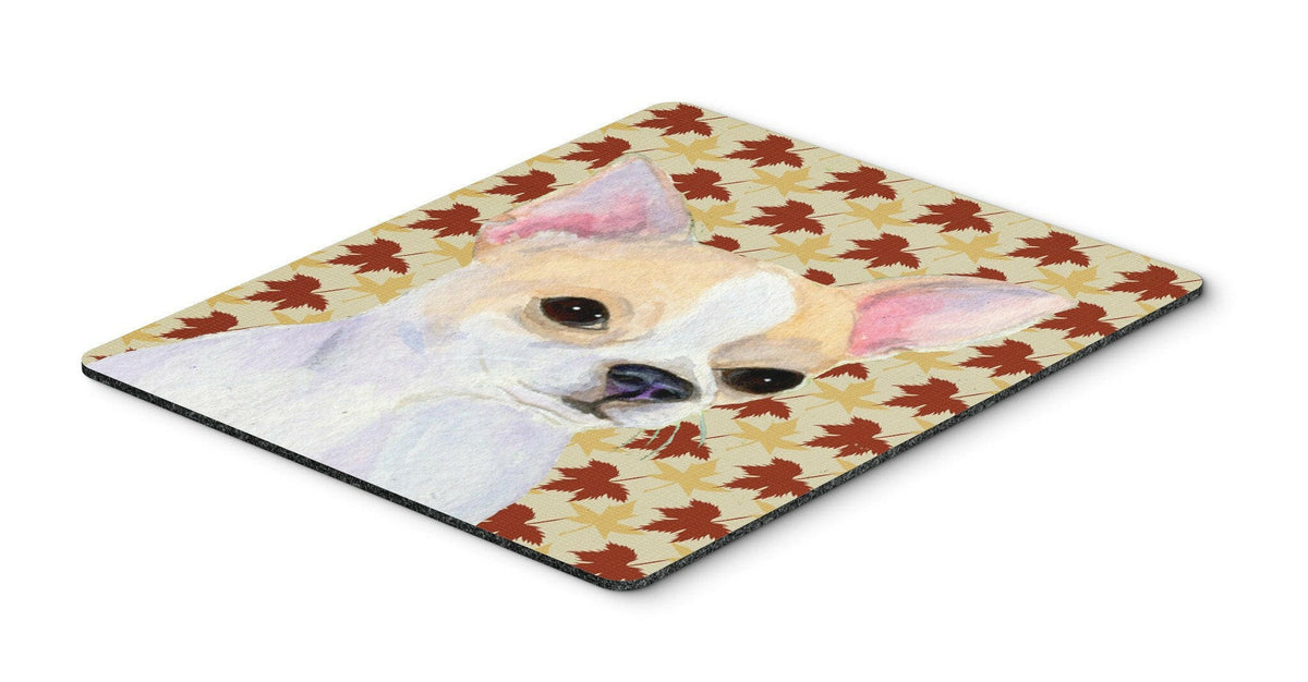 Chihuahua Fall Leaves Portrait Mouse Pad, Hot Pad or Trivet by Caroline&#39;s Treasures