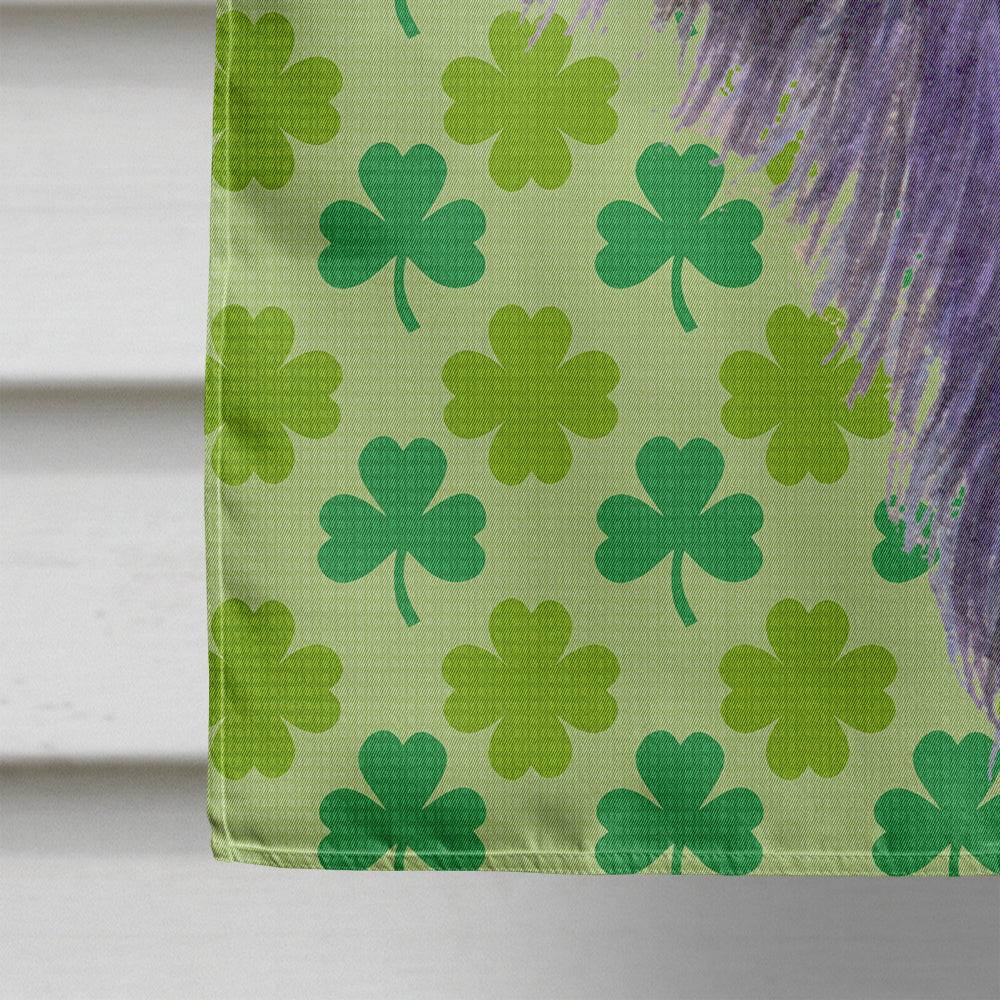 Skye Terrier St. Patrick's Day Shamrock Flag Canvas House Size  the-store.com.