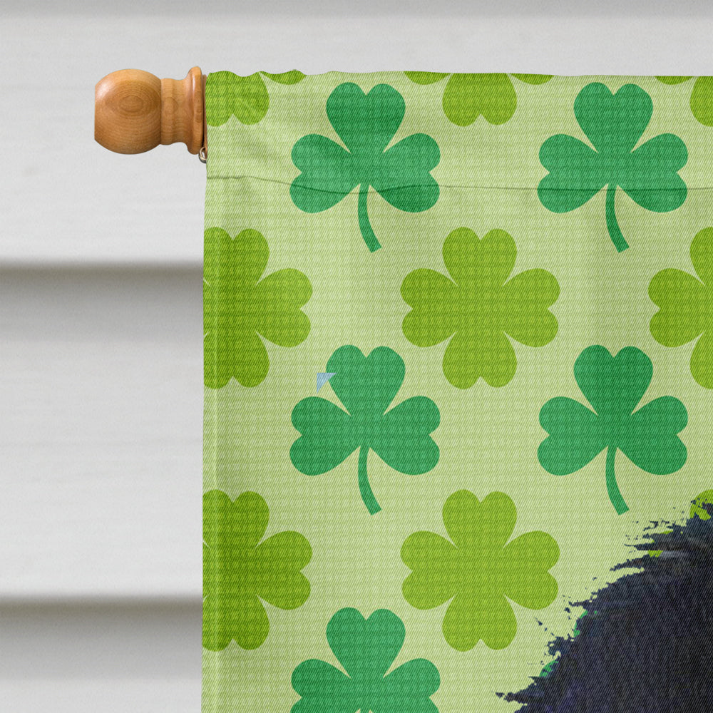 Japanese Chin St. Patrick's Day Shamrock Portrait Flag Canvas House Size  the-store.com.