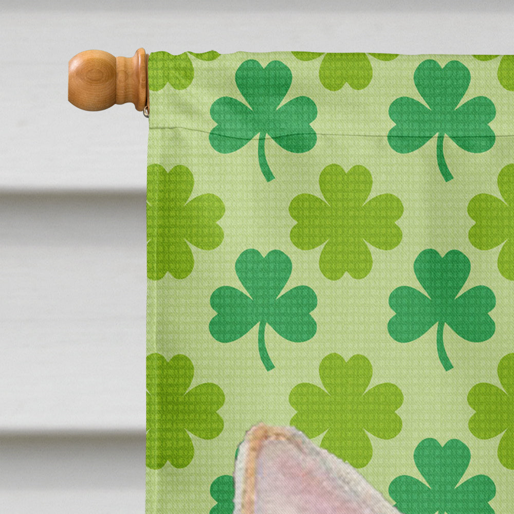 Chihuahua St. Patrick's Day Shamrock Portrait Flag Canvas House Size  the-store.com.