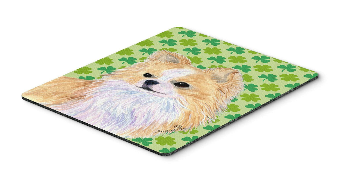Chihuahua St. Patrick&#39;s Day Shamrock Portrait Mouse Pad, Hot Pad or Trivet by Caroline&#39;s Treasures