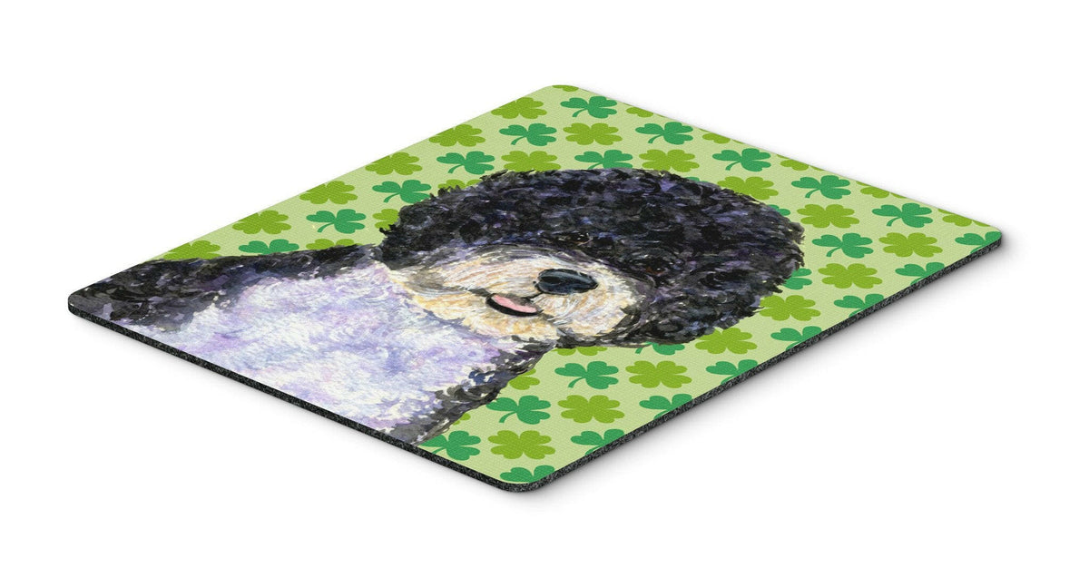 Portuguese Water Dog St. Patrick&#39;s Day Shamrock  Mouse Pad, Hot Pad or Trivet by Caroline&#39;s Treasures