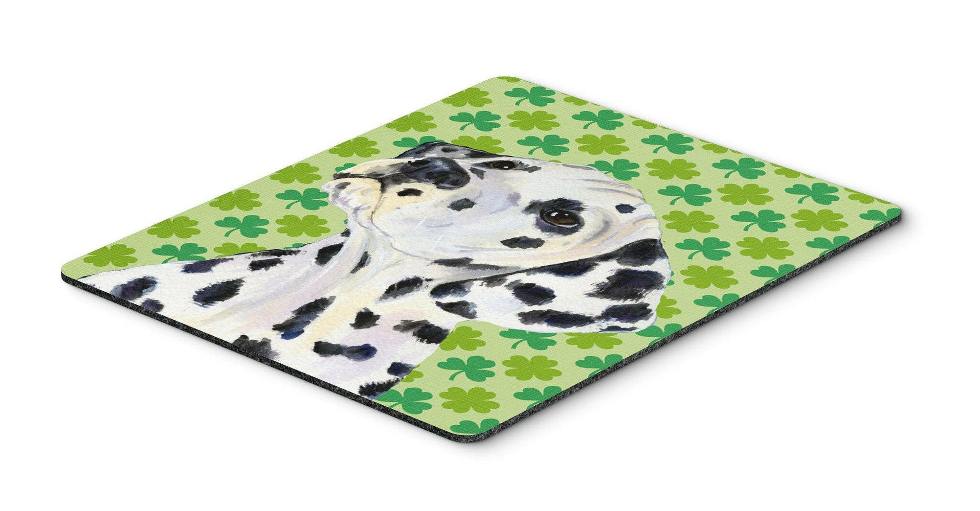 Dalmatian St. Patrick's Day Shamrock Portrait Mouse Pad, Hot Pad or Trivet by Caroline's Treasures