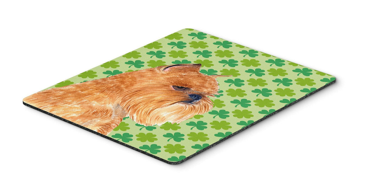 Brussels Griffon St. Patrick&#39;s Day Shamrock Mouse Pad, Hot Pad or Trivet by Caroline&#39;s Treasures
