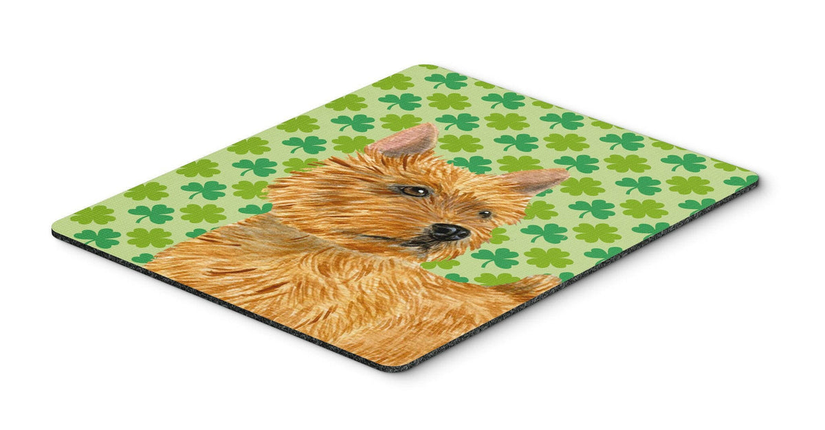 Norwich Terrier St. Patrick&#39;s Day Shamrock Mouse Pad, Hot Pad or Trivet by Caroline&#39;s Treasures