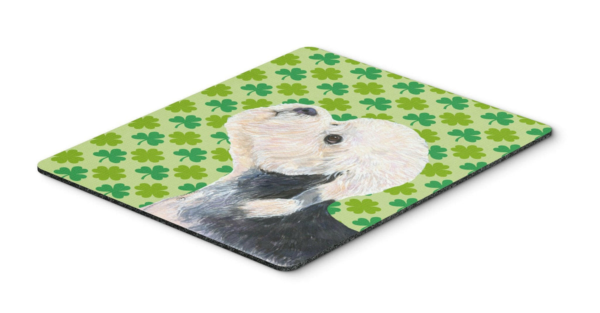 Dandie Dinmont Terrier St. Patrick&#39;s Day Shamrock Mouse Pad, Hot Pad or Trivet by Caroline&#39;s Treasures