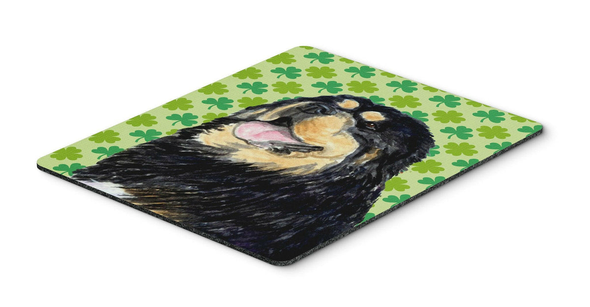 Tibetan Mastiff St. Patrick&#39;s Day Shamrock Mouse Pad, Hot Pad or Trivet by Caroline&#39;s Treasures