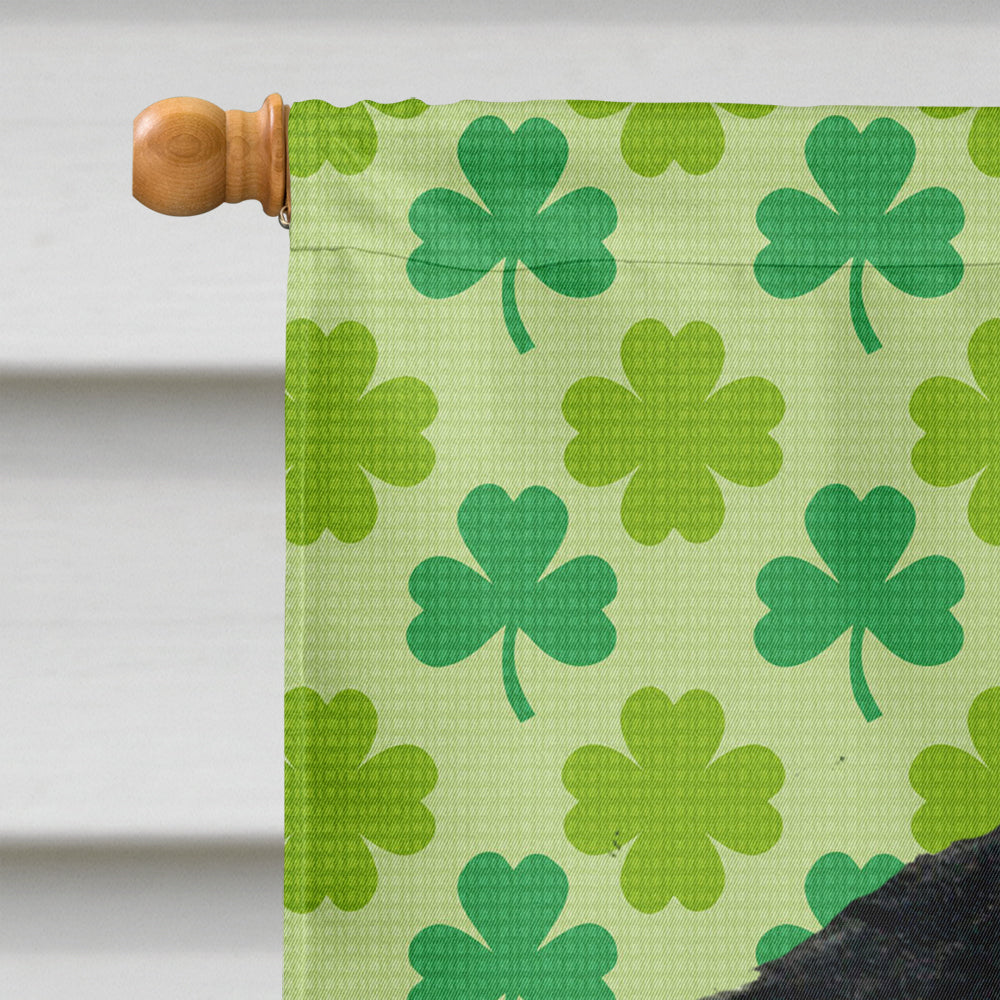 Gordon Setter St. Patrick's Day Shamrock Portrait Flag Canvas House Size