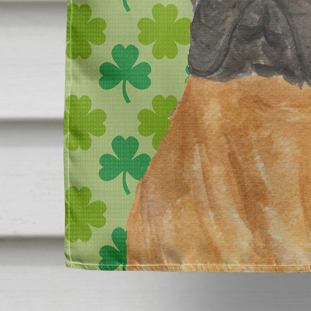 Bullmastiff St. Patrick's Day Shamrock Portrait Flag Canvas House Size