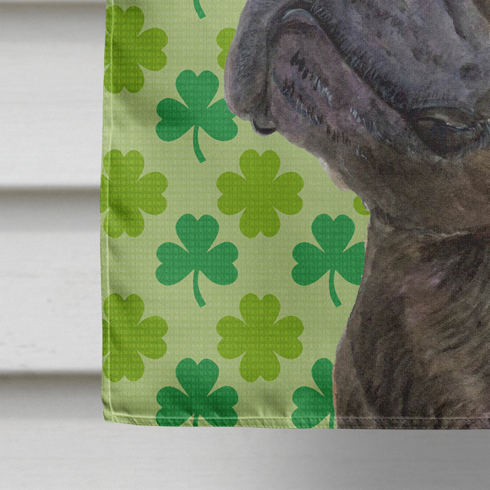 French Bulldog St. Patrick's Day Shamrock Flag Canvas House Size  the-store.com.