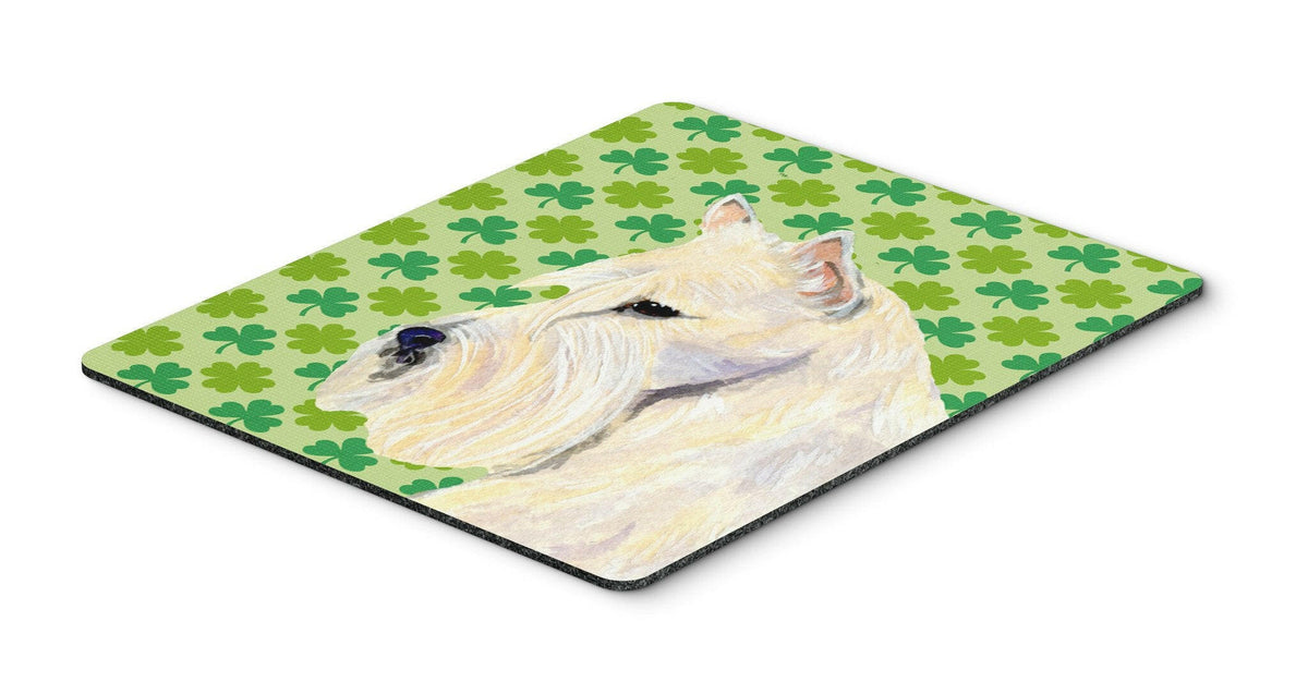 Scottish Terrier St. Patrick&#39;s Day Shamrock Mouse Pad, Hot Pad or Trivet by Caroline&#39;s Treasures
