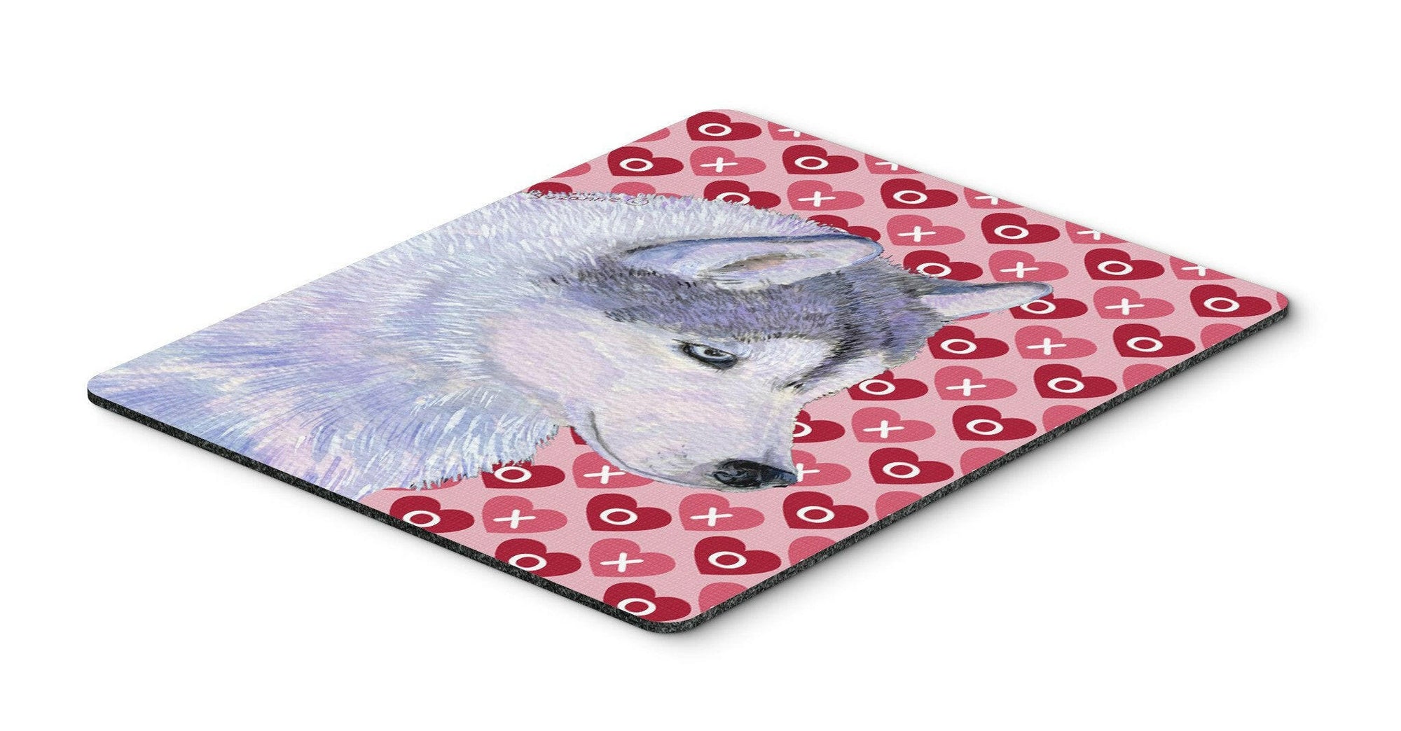 Siberian Husky Hearts Love and Valentine's Day Mouse Pad, Hot Pad or Trivet by Caroline's Treasures