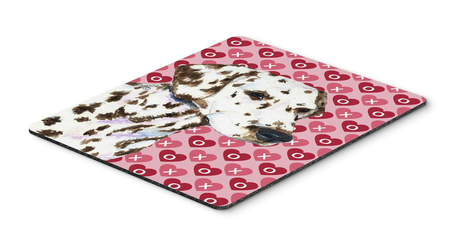 Dalmatian Hearts Love and Valentine's Day Portrait Mouse Pad, Hot Pad or Trivet by Caroline's Treasures