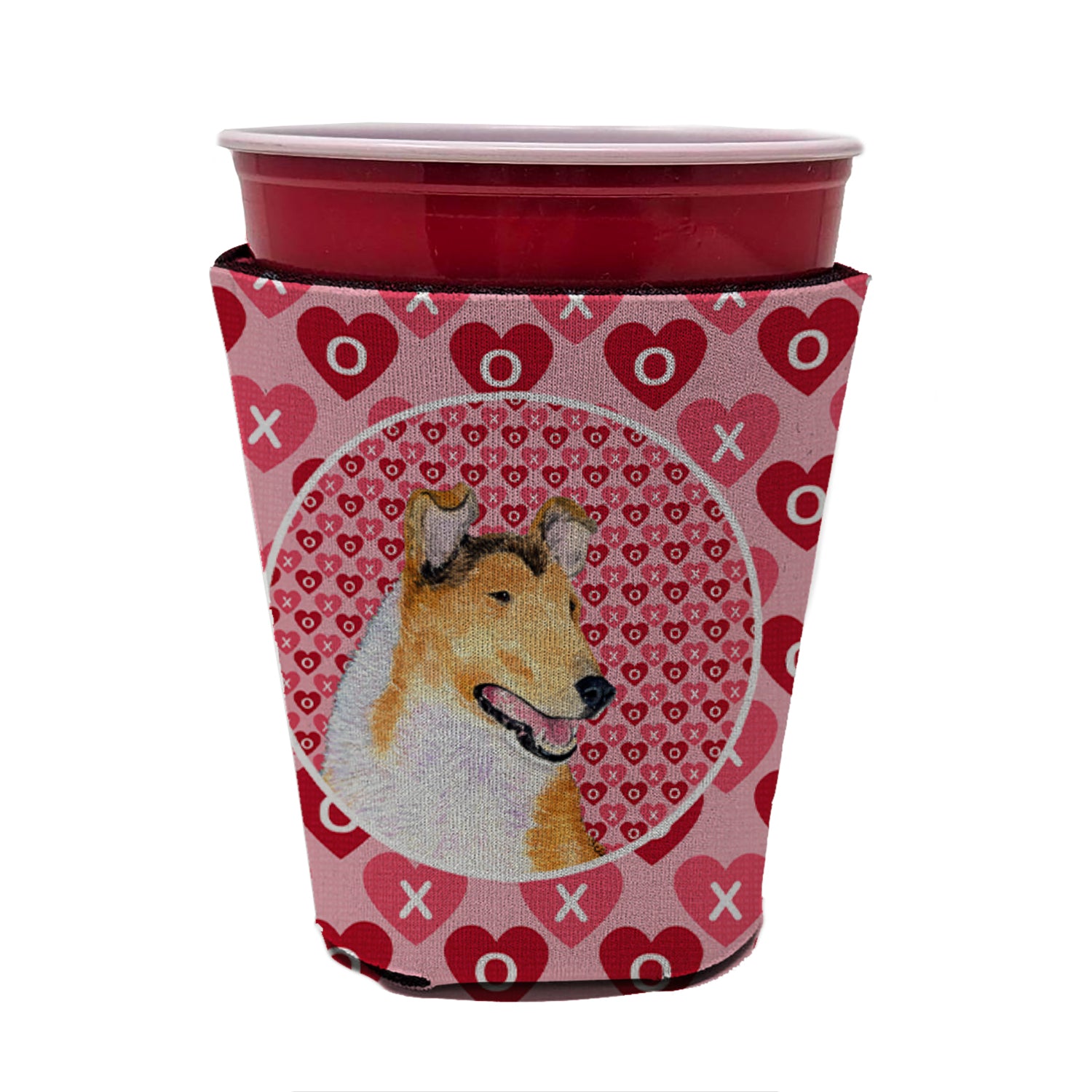 Collie Smooth  Red Cup Beverage Insulator Hugger  the-store.com.