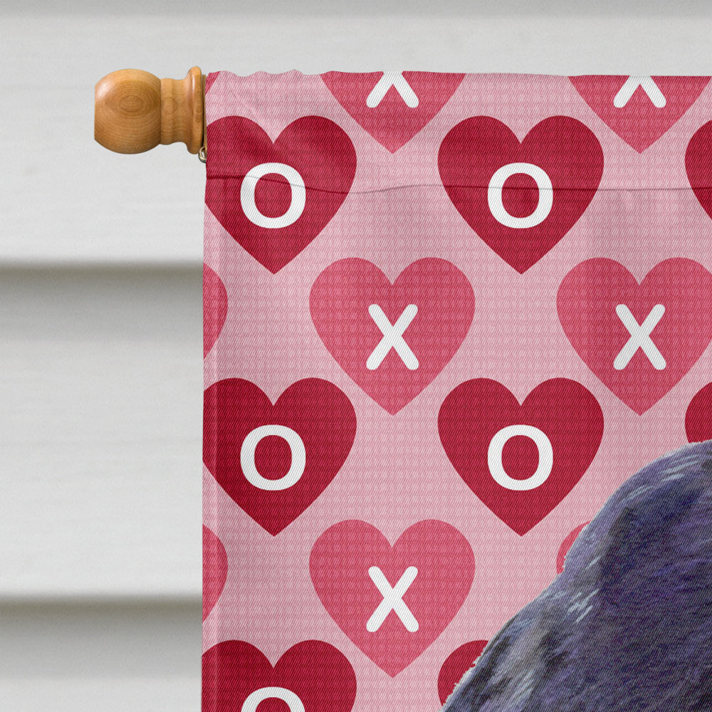 Cocker Spaniel Hearts Love and Valentine's Day Portrait Flag Canvas House Size