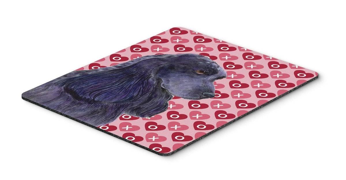 Cocker Spaniel Hearts Love and Valentine&#39;s Day Mouse Pad, Hot Pad or Trivet by Caroline&#39;s Treasures