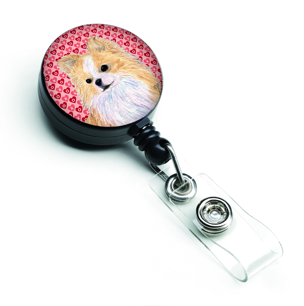 Chihuahua Love  Retractable Badge Reel or ID Holder with Clip.