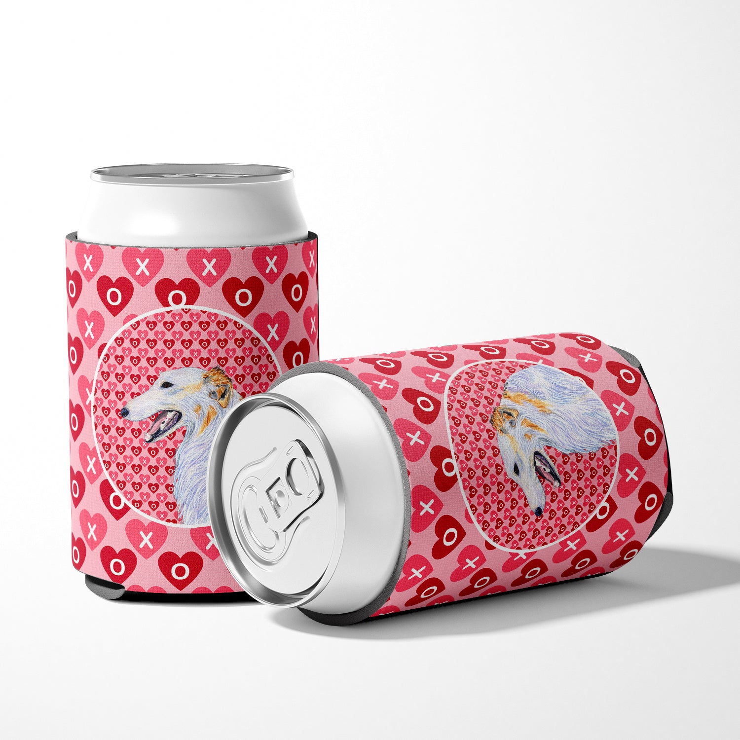 Borzoi  Can or Bottle Beverage Insulator Hugger.