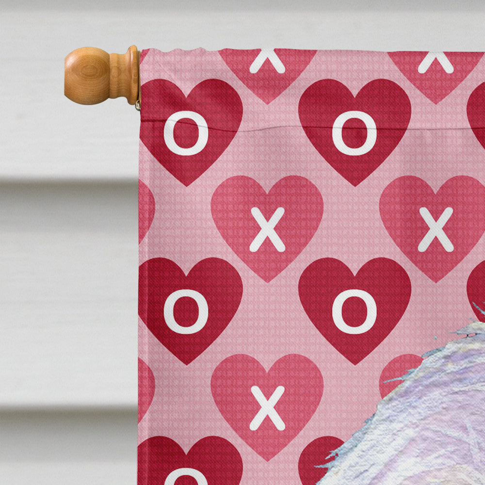 Maltese Hearts Love and Valentine's Day Portrait Flag Canvas House Size  the-store.com.