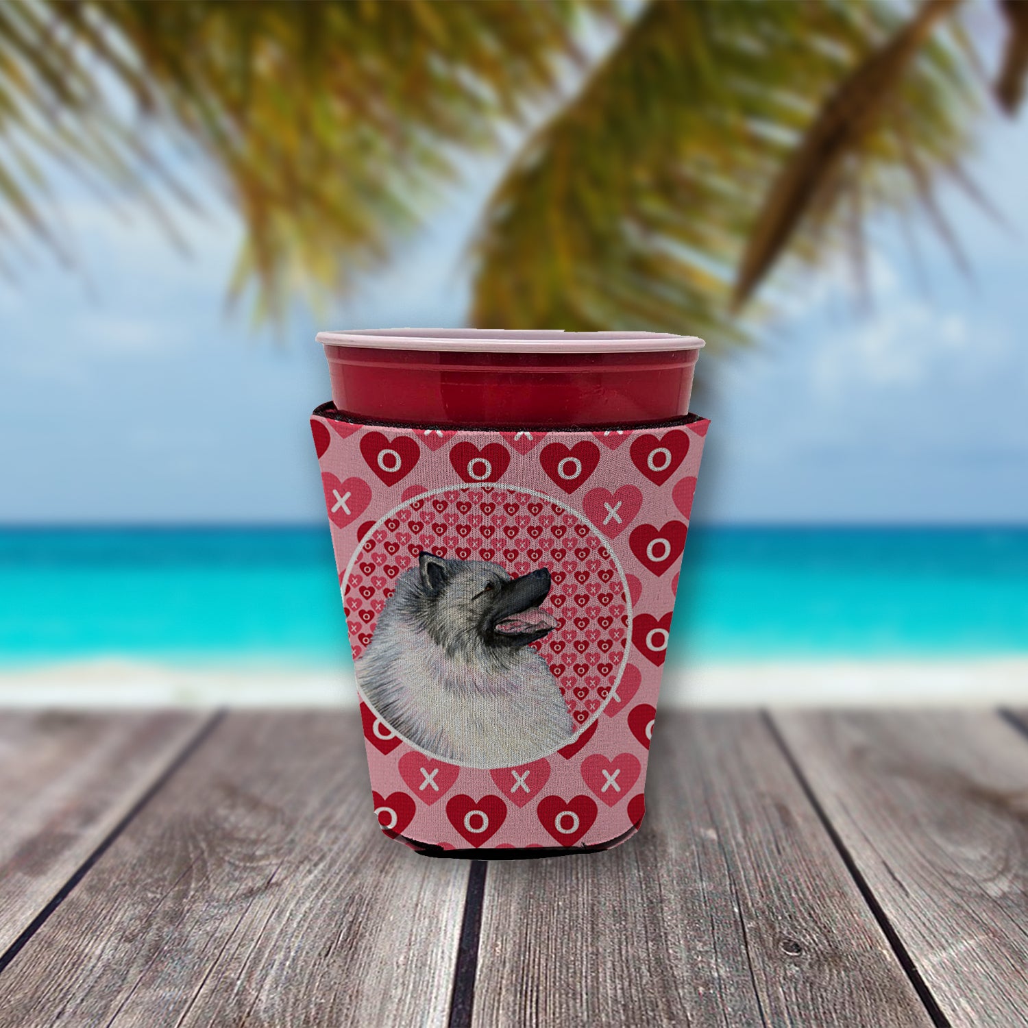 Caroline's Treasures Keeshond Cup Hugger - Reusable Party Cup Sleeve with Personality