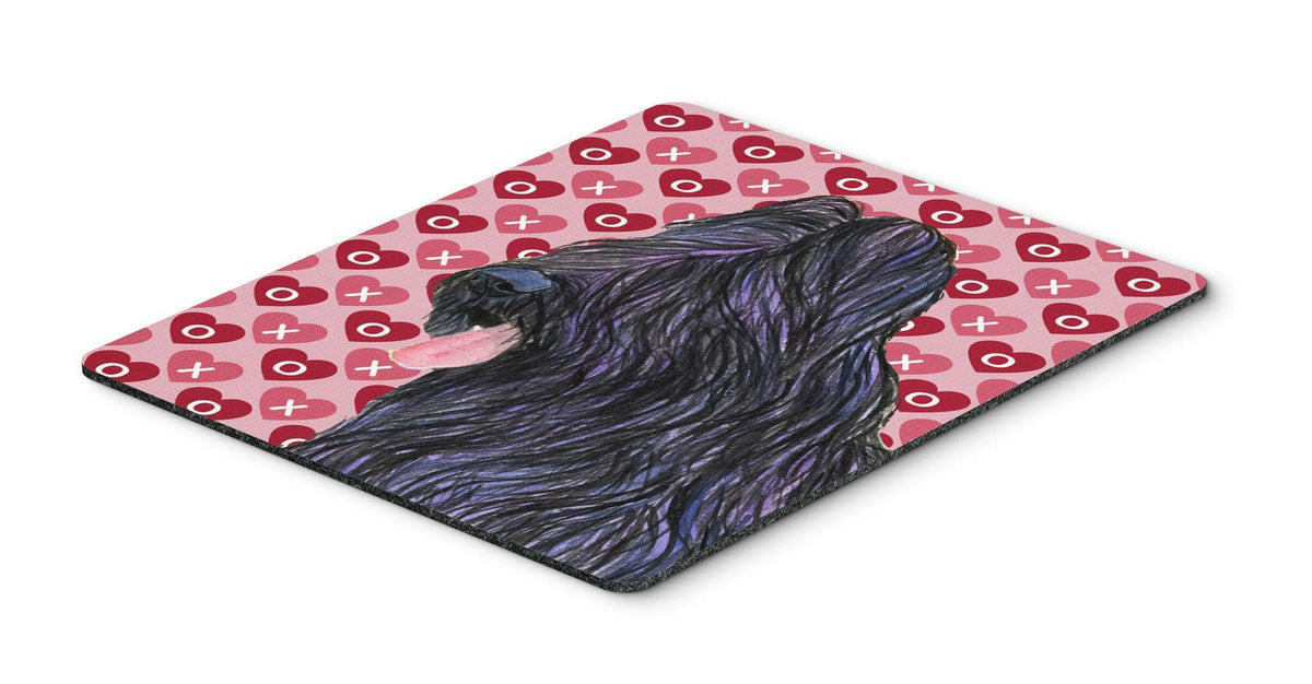 Briard Hearts Love and Valentine&#39;s Day Mouse Pad, Hot Pad or Trivet by Caroline&#39;s Treasures