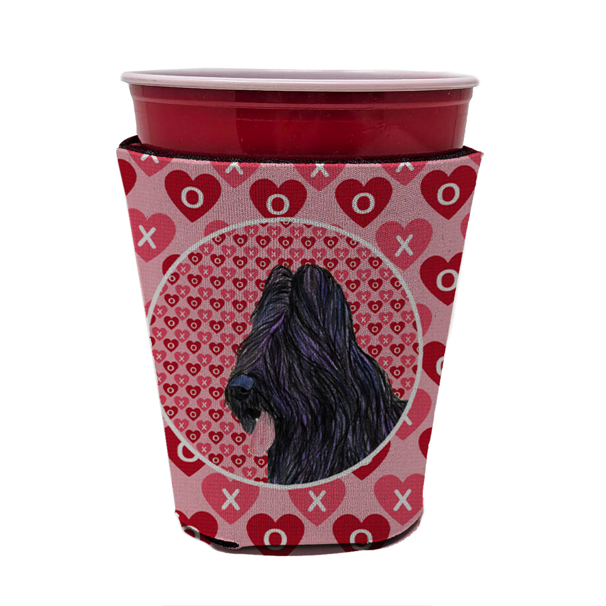 Briard Rouge Solo Cup Boisson Isolant Hugger