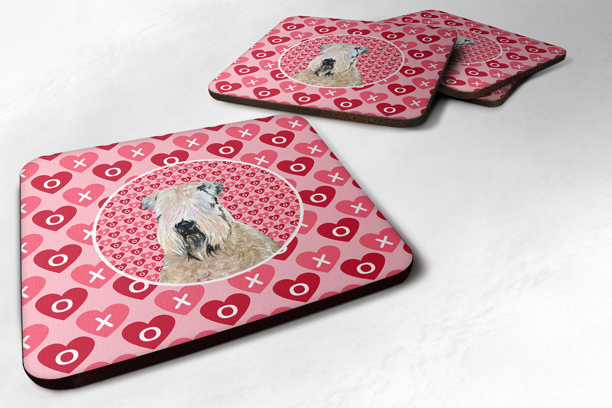 Set of 4 Wheaten Terrier Soft Coated  Foam Coasters - the-store.com
