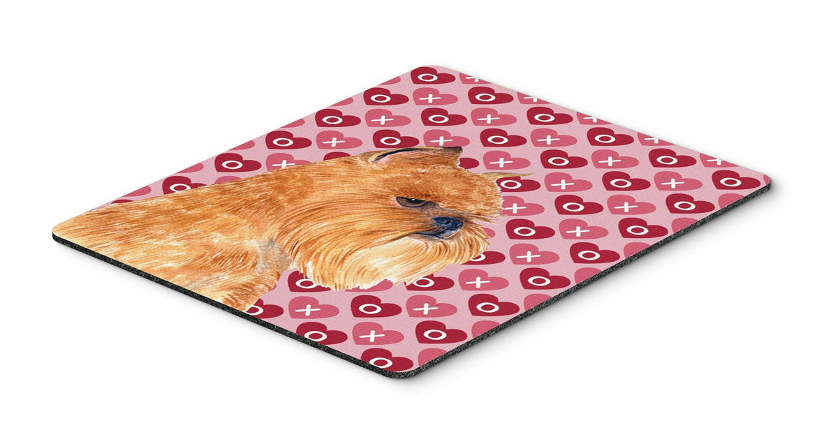Brussels Griffon Hearts Love and Valentine&#39;s Day Mouse Pad, Hot Pad or Trivet by Caroline&#39;s Treasures