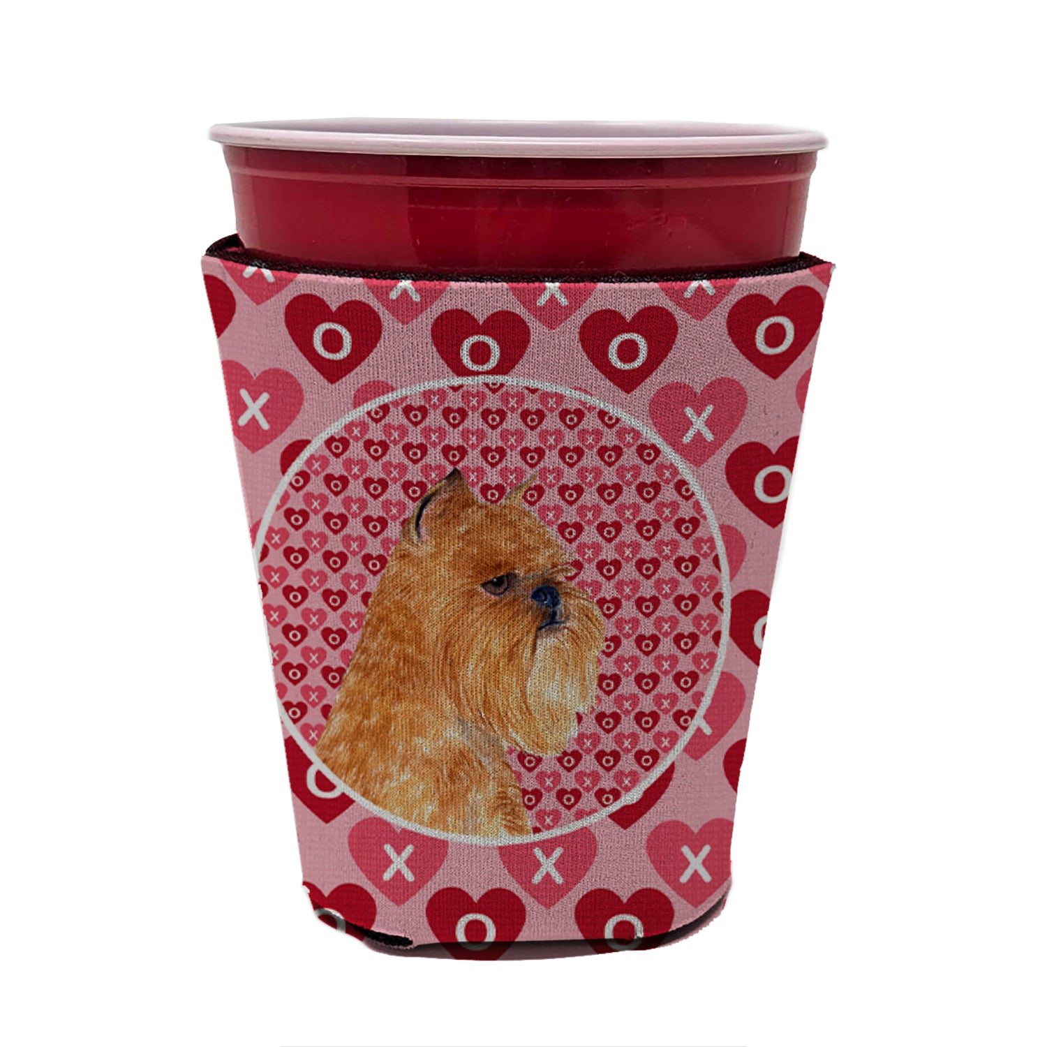 Brussels Griffon  Red Cup Beverage Insulator Hugger  the-store.com.
