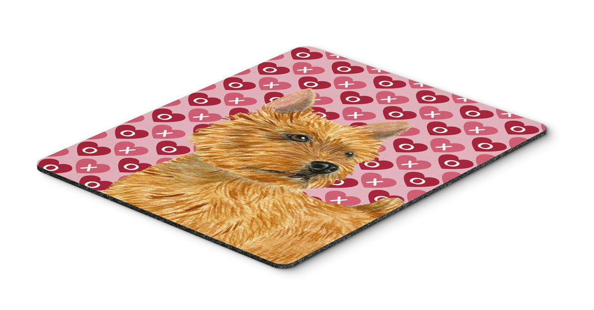Norwich Terrier Hearts Love and Valentine&#39;s Day Mouse Pad, Hot Pad or Trivet by Caroline&#39;s Treasures