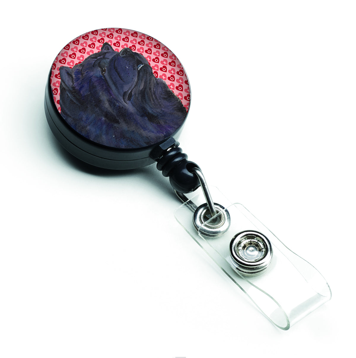 Chow Chow Love Retractable Badge Reel or ID Holder with Clip.