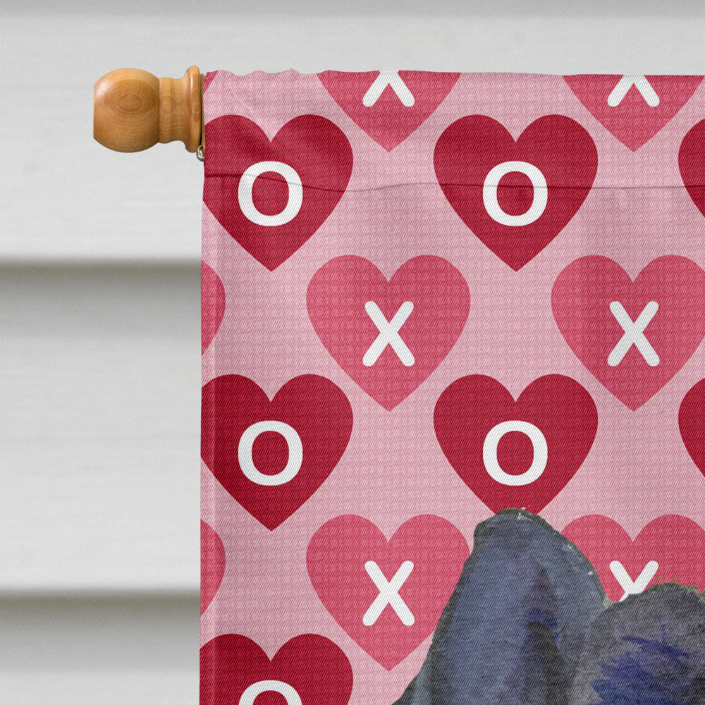 Chow Chow Hearts Love and Valentine's Day Portrait Flag Canvas House Size  the-store.com.