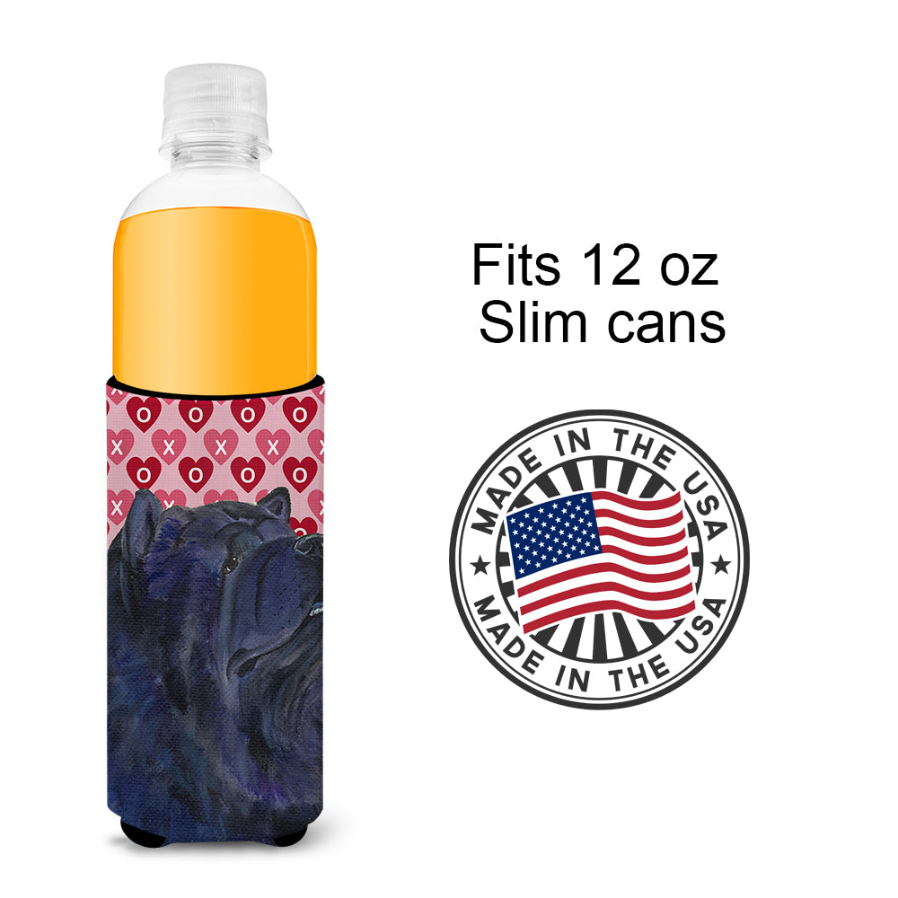 Chow Chow Hearts Love and Valentine's Day Portrait Ultra Beverage Insulators for slim cans SS4501MUK.