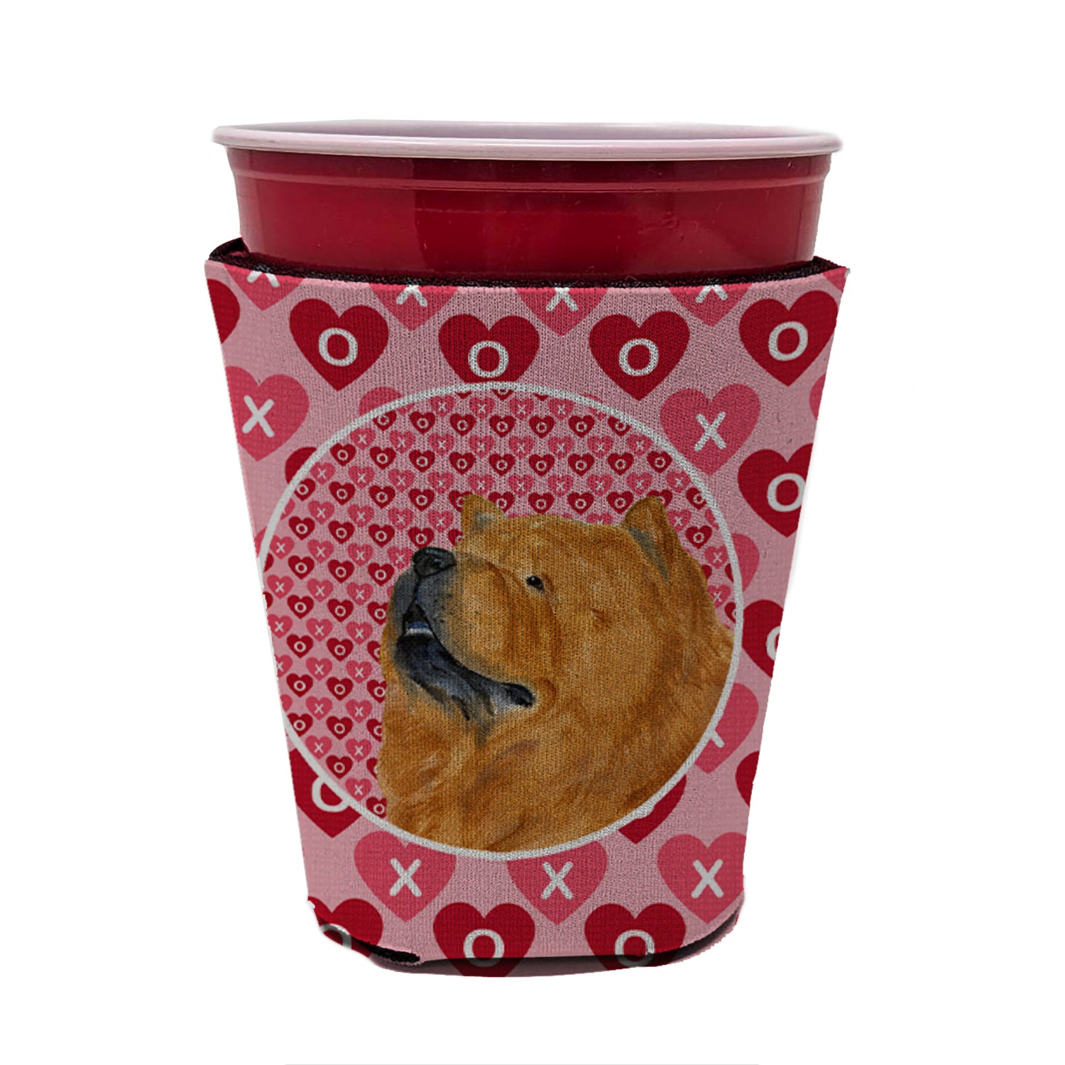 Chow Chow  Red Cup Beverage Insulator Hugger  the-store.com.